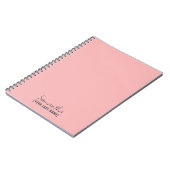 Vrouwelijk Minimalistisch | Roze Beige Notitieboek (Linkerzijde)