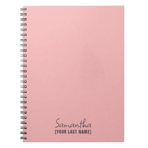 Vrouwelijk Minimalistisch Roze Beige Notitieboek
