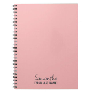 Vrouwelijk Minimalistisch | Roze Beige Notitieboek