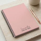 Vrouwelijk Minimalistisch | Roze Beige Notitieboek