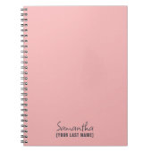 Vrouwelijk Minimalistisch | Roze Beige Notitieboek (Voorkant)