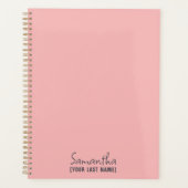 Vrouwelijk Minimalistisch | Roze Beige Planner (Voorkant)
