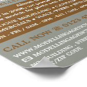 Vrouwelijk model, modellenbureau, modelagent poster (Hoek)