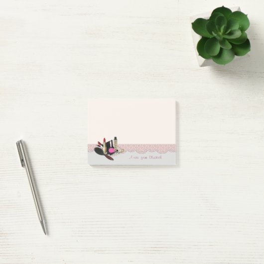 Vrouwelijk Modern Trendy,Kant,Make-up Post-it® Notes (Kantoor)