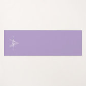 Vrouwelijk Monogram Schrift Calligrafie Yogamat (Voorkant (horizontaal))