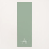 Vrouwelijk Monogram Schrift Calligrafie Yogamat (Voorkant)