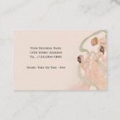 Vrouwelijk  Nouveau Cadeaubon Kortingskaartje (Achterkant)