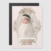 Vrouwelijk ovaal lijst lint en vakantie groen (Voorkant / Achterkant)