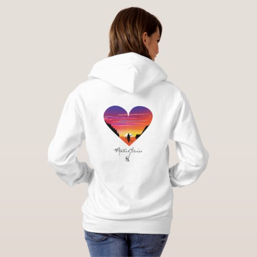 Vrouwelijk overhemd hoodie (Achterkant volledig)