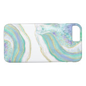 vrouwelijk pastelagaatpatroon Case-Mate iPhone case (Achterkant (Horizontaal))