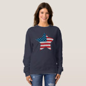 Vrouwelijk Patriottisch Sweatshirt (Voorkant volledig)