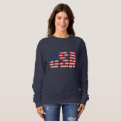 Vrouwelijk Patriottisch Sweatshirt (Voorkant volledig)