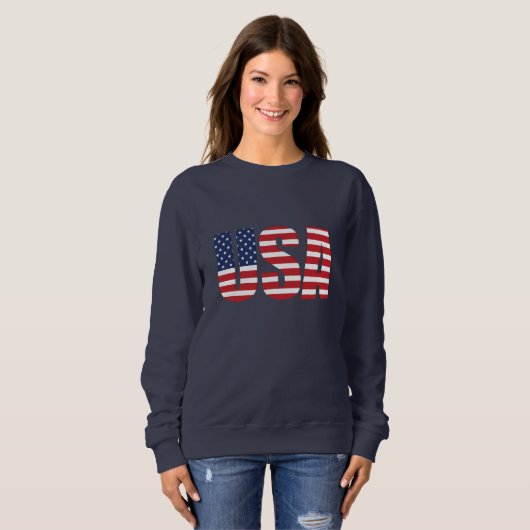 Vrouwelijk Patriottisch Sweatshirt (Voorkant volledig)