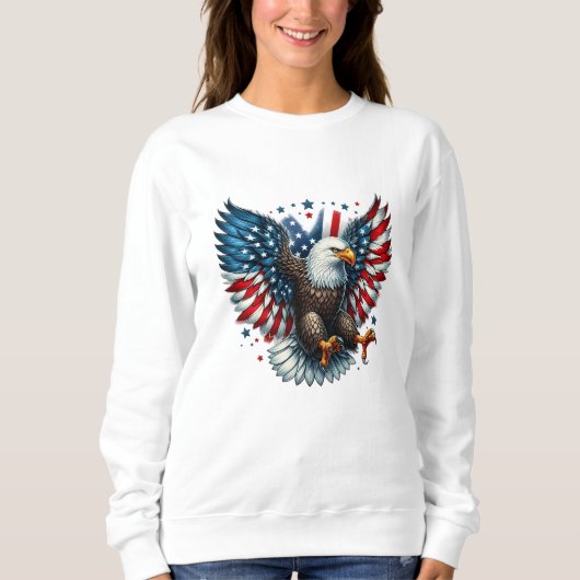 Vrouwelijk Patriottisch Sweatshirt (Voorkant)