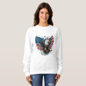 Vrouwelijk Patriottisch Sweatshirt (Voorkant volledig)