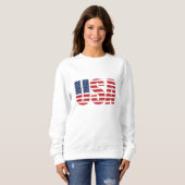 Vrouwelijk Patriottisch Sweatshirt (Voorkant volledig)