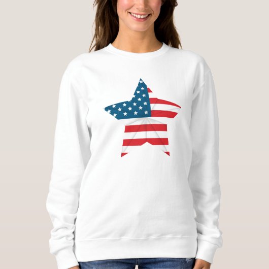 Vrouwelijk Patriottisch Sweatshirt (Voorkant)