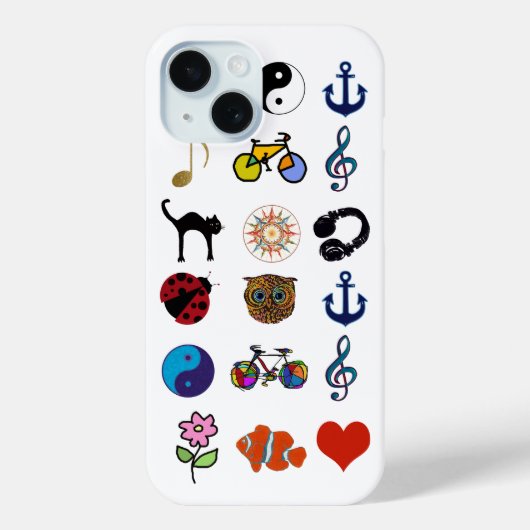Vrouwelijk patroon meisjesontwerp Case-Mate iPhone case (Achterkant)