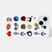 Vrouwelijk patroon meisjesontwerp Case-Mate iPhone case (Achterkant (horizontaal))