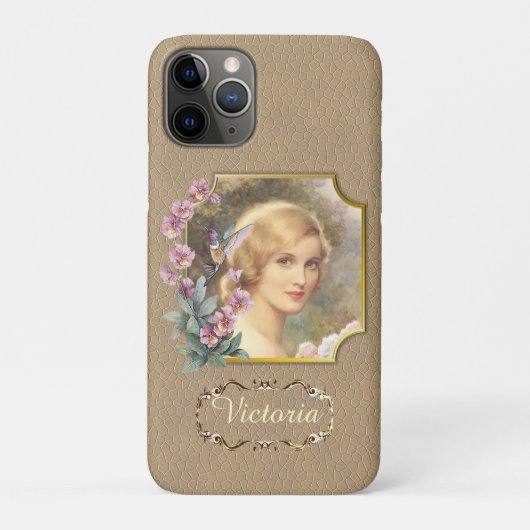 vrouwelijk portret op maat Case-Mate iPhone case (Achterkant)