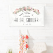 Vrouwelijk Roos Bloemen Vrijgezellenfeest Welkomst Spandoek (Insitu)