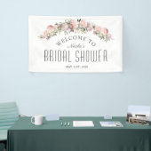 Vrouwelijk Roos Bloemen Vrijgezellenfeest Welkomst Spandoek (Beurs)