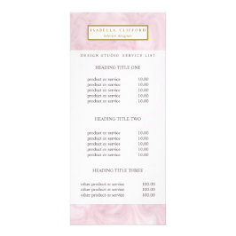 Vrouwelijk roos goudmarmer | Prijzen & service Reclamekaart