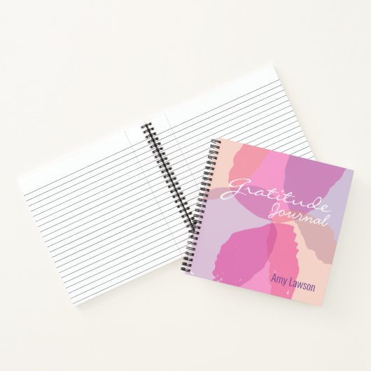 Vrouwelijk Roze Dankbaarheid Dagboek Notitieboek (Binnen)