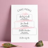 Vrouwelijk Roze Elegante Gelaagde Cake Smaken Poster