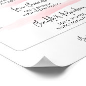 Vrouwelijk Roze Elegante Gelaagde Cake Smaken Poster (Hoek)