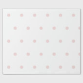 Vrouwelijk roze en wit stippenpatroon cadeaupapier (Vlak)