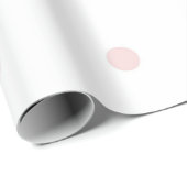 Vrouwelijk roze en wit stippenpatroon cadeaupapier (Rol Hoek)