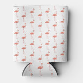 Vrouwelijk roze Flamingo patroon Blikjeskoeler (Voorkant)