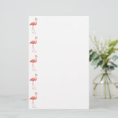 Vrouwelijk roze Flamingo patroon Briefpapier (Staand voorkant)