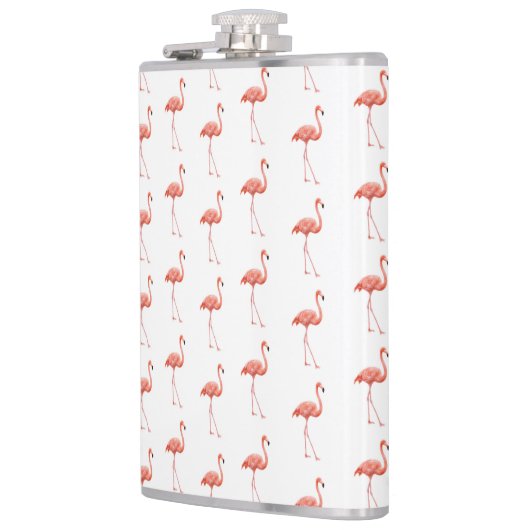 Vrouwelijk roze Flamingo patroon Heupfles (Links)
