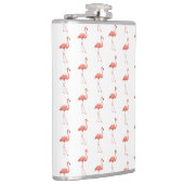 Vrouwelijk roze Flamingo patroon Heupfles (Rechts)