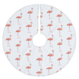 Vrouwelijk roze Flamingo patroon Kerstboom Rok