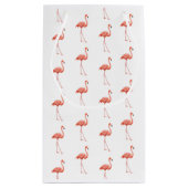 Vrouwelijk roze Flamingo patroon Klein Cadeauzakje (Achterkant)