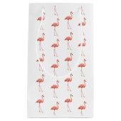 Vrouwelijk roze Flamingo patroon Klein Cadeauzakje (Voorkant)