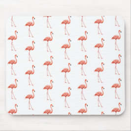 Vrouwelijk roze Flamingo patroon Muismat