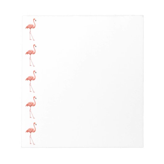 Vrouwelijk roze Flamingo patroon Notitieblok (Voorkant)
