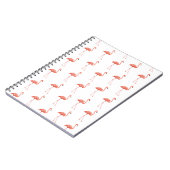 Vrouwelijk roze Flamingo patroon Notitieboek (Linkerzijde)