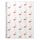 Vrouwelijk roze Flamingo patroon Notitieboek (Voorkant)