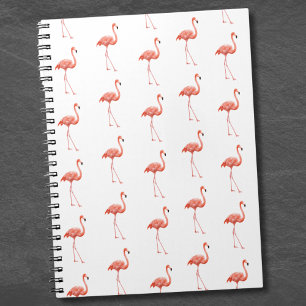 Vrouwelijk roze Flamingo patroon Notitieboek