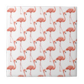 Vrouwelijk roze Flamingo patroon Tegeltje (Voorkant)