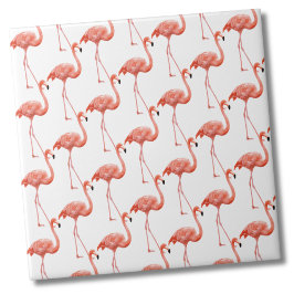 Vrouwelijk roze Flamingo patroon Tegeltje