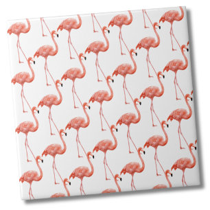 Vrouwelijk roze Flamingo patroon Tegeltje