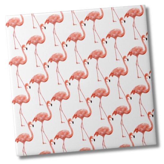 Vrouwelijk roze Flamingo patroon Tegeltje