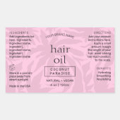 Vrouwelijk Roze Modern 4 OZ Cosmetische Fles Label (Voorkant)