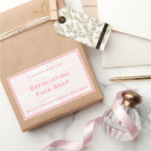Vrouwelijk Roze Schoonheidscentrum Productlabel